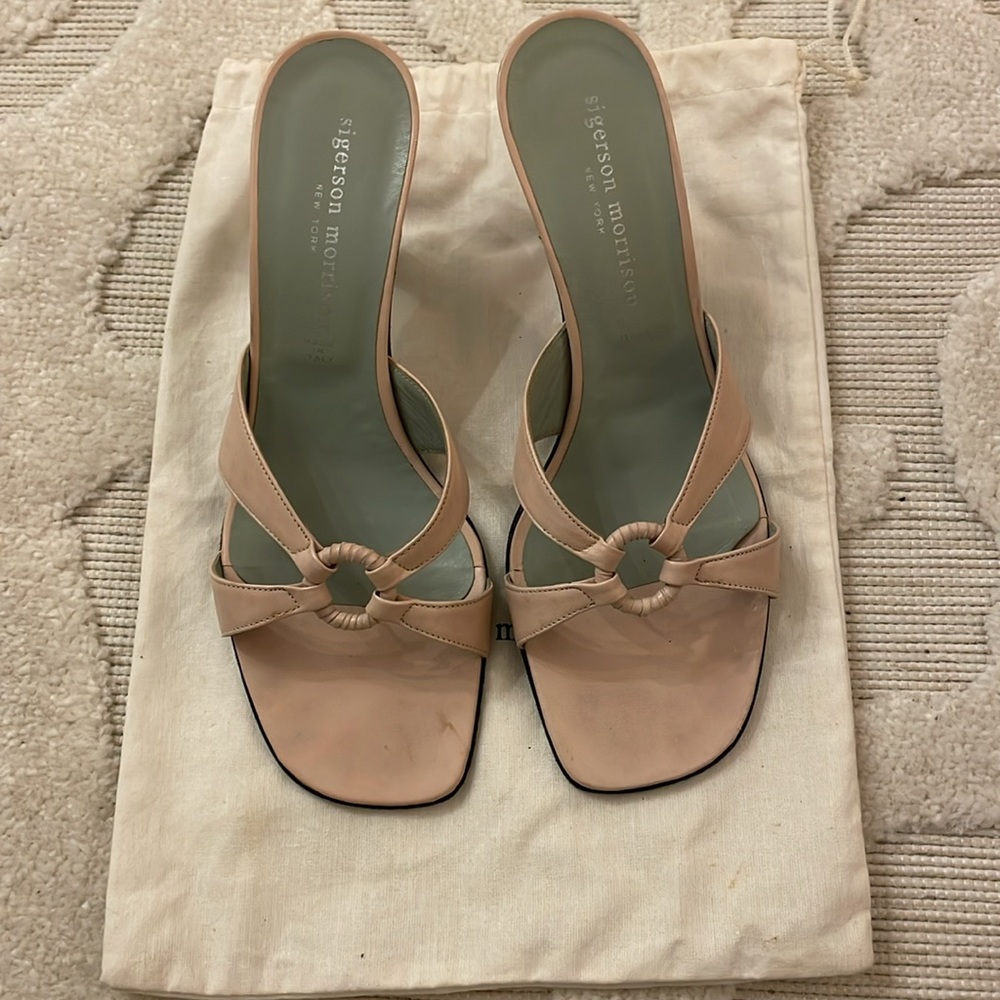 Sigerson Morrison vintage pink sandals 7.5 M